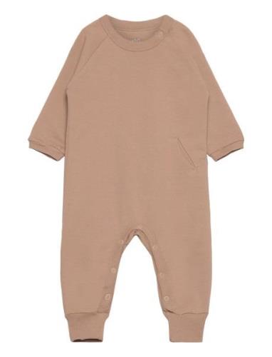 Full Body Sweat Långärmad Bodysuit Beige Copenhagen Colors