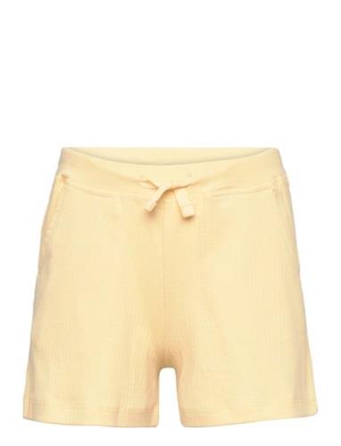 Rib Jersey Shorts Bottoms Shorts Yellow Copenhagen Colors