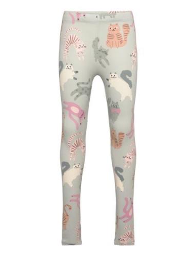 Lindex Leggings Aop Cats Multi/patterned