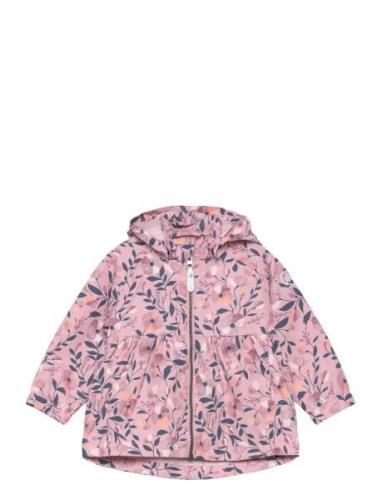 Girls Baby Jacket - Aop Outerwear Shell Clothing Shell Jacket Pink Col...