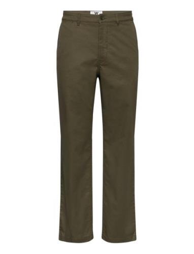 Double A By Wood Wood Silas Classic Trousers Khaki Green