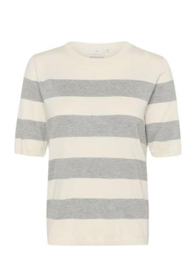 Kaffe Kalizza Striped Knit Grå