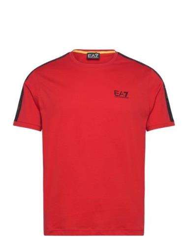 T-Shirt Tops T-shirts Short-sleeved Red EA7