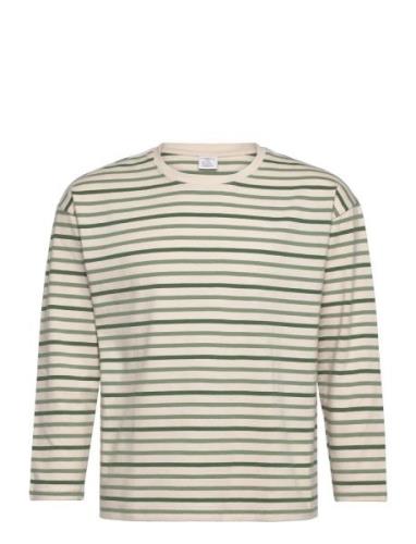 Lindex Top Ls Essentials Stripe Grön