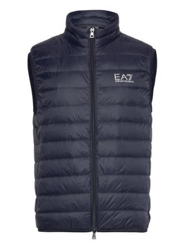 EA7 Down Waistcoat Marinblå