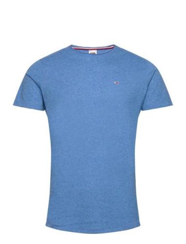 Tommy Jeans Tjm Xslim Jaspe C Neck Ext Blå