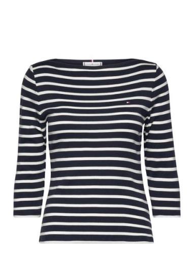 Tommy Hilfiger Slim Cody Boat-Nk 3/4Slv Svart