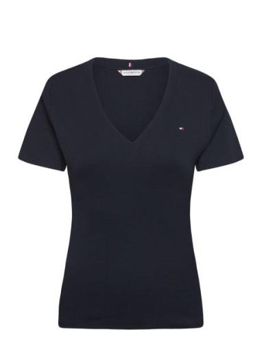 Tommy Hilfiger New Slim Cody V-Nk Ss Svart