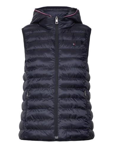 Tommy Hilfiger Lw Padded Global Stripe Vest Marinblå