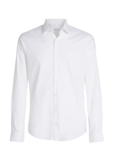 Calvin Klein Performance Solid Slim Shirt Vit