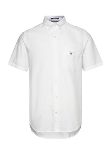 GANT Reg Oxford O.shield Ss Shirt Vit