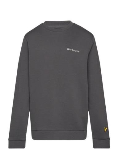 Lyle & Scott Script Crew Neck Sweatshirt Grå