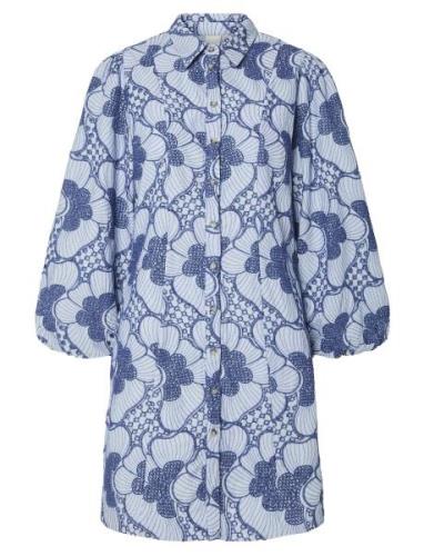 YAS Yassabbie 7/8 Shirt Dress S. - Ex Blå