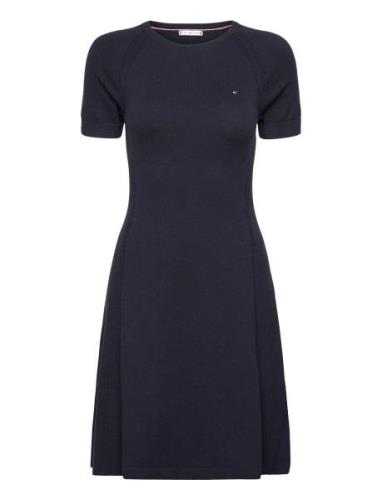 Tommy Hilfiger Co Jersey Stitch F&F Dress Marinblå