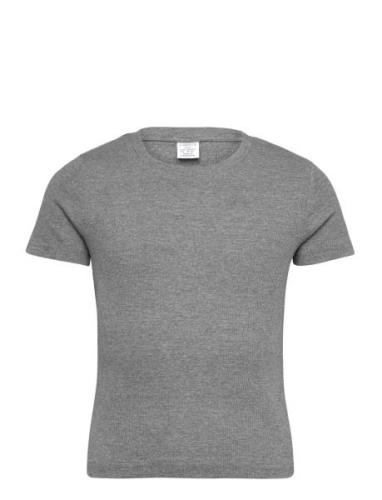 Lindex Top Rosie Basic Grey Melange Grå