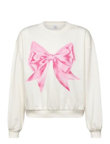 Lindex Sweatshirt Big Bow Vit