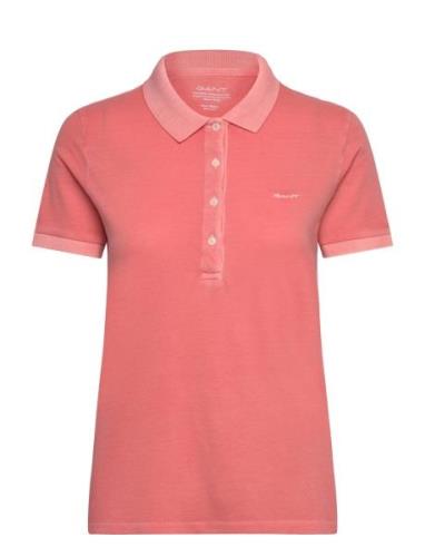 GANT Sunfaded Ss Pique Polo Korall