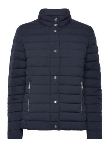 Lauren Ralph Lauren Quilted Funnelneck Puffer Coat Marinblå