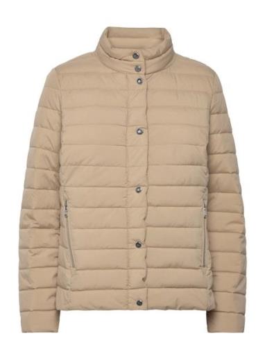 Lauren Ralph Lauren Quilted Funnelneck Puffer Coat Beige