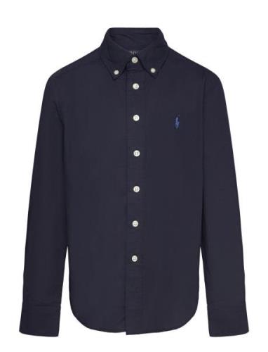 Ralph Lauren Kids Cotton Poplin Shirt Marinblå