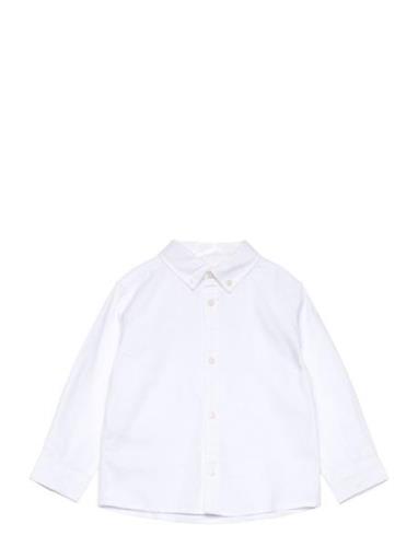 Mango Oxford Cotton Shirt Vit