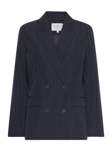 Dante6 D6Neige Pinstripe Blazer Marinblå