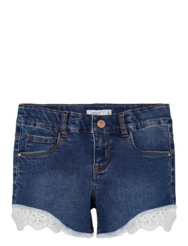 Name It Nkfsalli Slim Dnm Shorts 5372-Ha Noos Blå