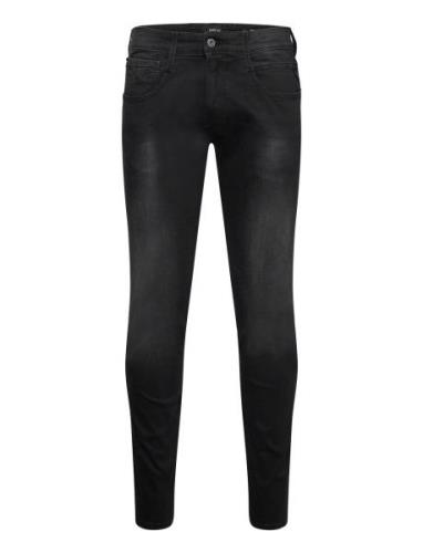 Replay Anbass Trousers Slim C-Stretch Svart