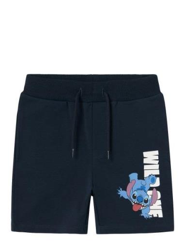 Name It Nmmamit Stitch Long Swe Shorts Unb Wdi Marinblå