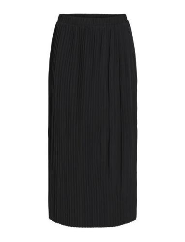 Vila Violinda Hw Midi Skirt Svart