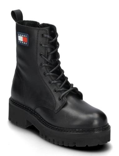 Tommy Hilfiger Tjw Urban Lace Up Boot Svart