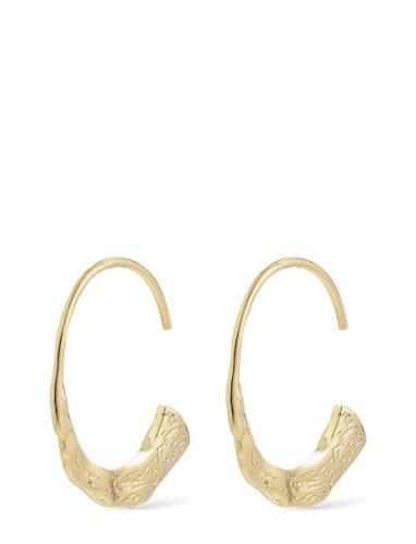 Pilgrim Valkyria Recycled Hoop Earrings Guld