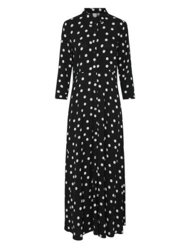 YAS Yassavanna Long Shirt Dress S. Noos Svart