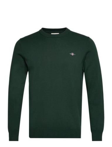 GANT Classic Cotton C-Neck Grön