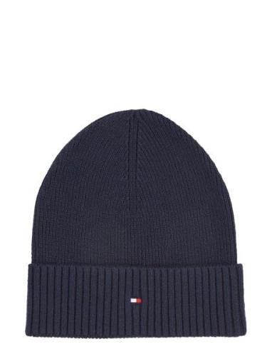 Tommy Hilfiger Th Flag Pima Cotton Beanie Marinblå