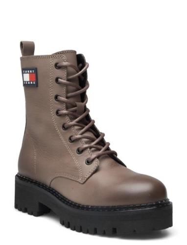 Tommy Hilfiger Tjw Urban Lace Up Boot Brun