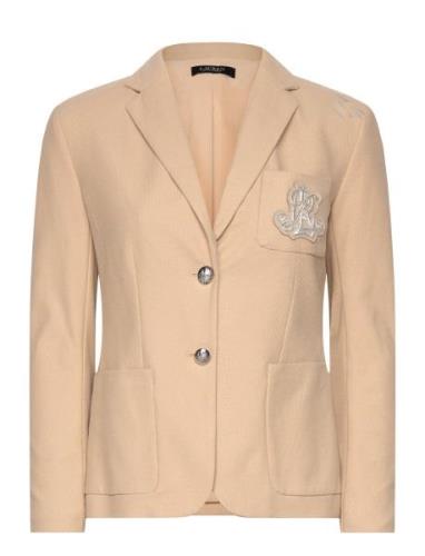 Lauren Ralph Lauren Bullion Jacquard Blazer Beige