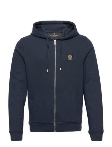 Belstaff Belstaff Full Zip Hoodie Dark Ink Blå