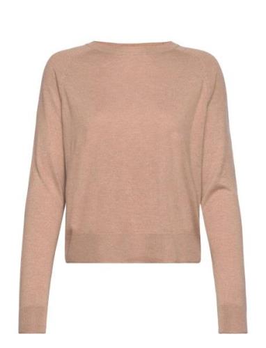 Mango Fine-Knit Round-Neck Sweater Brun