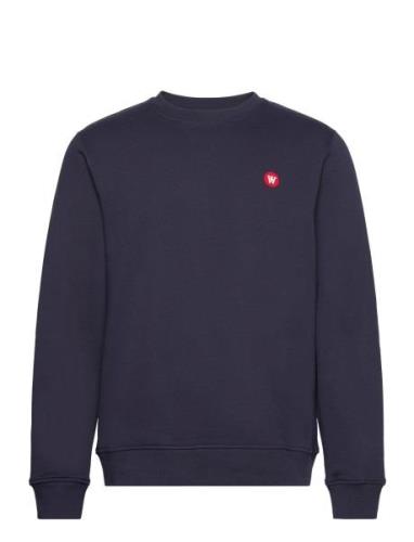 Double A By Wood Wood Tye Sweatshirt Gots Marinblå