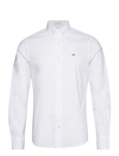 GANT Slim Classic Poplin Shirt Vit