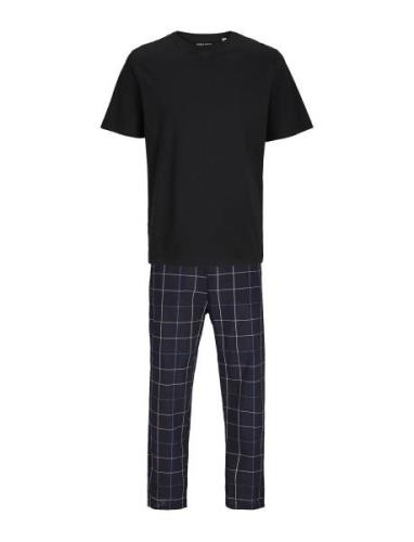 Jack & J S Jacbasic Tee And Woven Pants Giftbox Svart