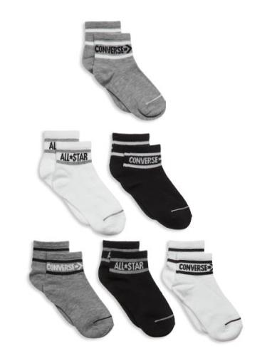 Converse Converse Basic Wordamark Quarter Socks 6-Pack Svart