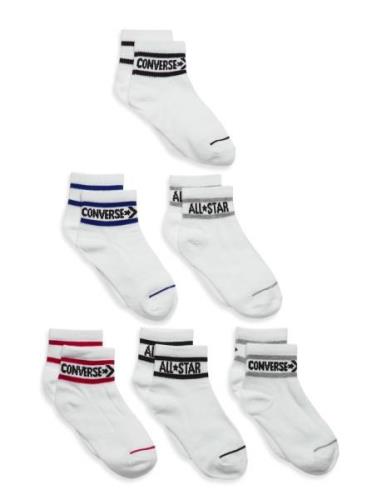 Converse Converse Basic Wordamark Quarter Socks 6-Pack Vit