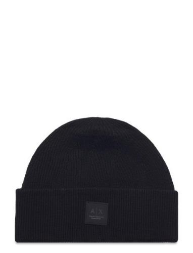 Armani Exchange Beanie Hat Svart