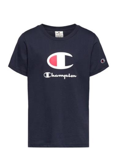 Champion Crewneck T-Shirt Marinblå