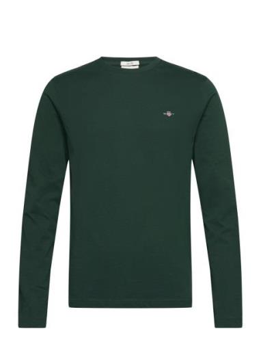 GANT Slim Shield Ls T-Shirt Grön