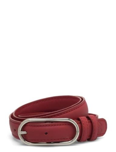 Becksöndergaard Glossy Nola Leather Belt Röd