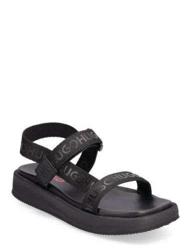 HUGO Emma Strap Sandal-Wb Svart