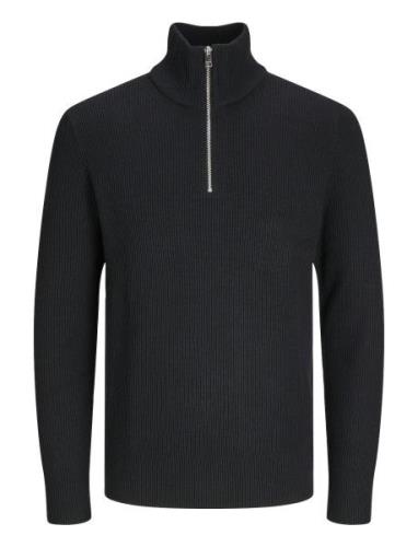 Jack & J S Jjeperfect Knit Half Zip Sn Svart